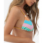 Juniors' Mayan Striped Cayo Triangle Bikini Top