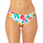 Juniors' Hibiscus Print Hipster Bikini Bottoms, Created for Macy's