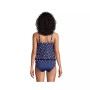 Women's Blouson Tummy Hiding Tankini Swimsuit Top Adjustable Straps