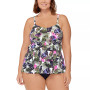 Plus Size Tiered Tankini Top & Bikini Bottoms, Created for Macy's