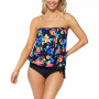 Women's Printed Coral Gables Bandeau Tankini & Tummy-Control Bikini Bottoms, Created for Macy's
