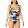 Women's Retro Twist-Front One-Piece Swimsuit