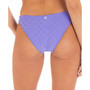 Women's Mini Check Textured Terry Cheeky Bikini Bottoms