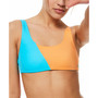 Juniors' Colorblock Party Bralette Bikini Top