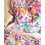 Juniors' Pressed Floral Smock-Front Cami Bikini Top, Created for Macy's
