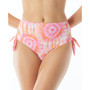 Tatum Tie-Dyed Side-Tie High-Waist Bikini Bottoms, Created for Macy's