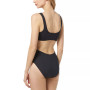 Women's Zip-Trim Cutout One-Piece Swimsuit