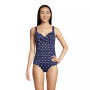 Women's Tummy Control V-Neck Underwire Tankini Swimsuit Top Adjustable Straps