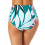 Women's Floral-Print Zesty Tropical Side-Shirred High-Waist Bikini Bottoms