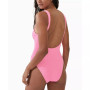 Juniors' Low-Back One-Piece Swimsuit