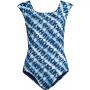 Women's Chlorine Resistant Tummy Control Cap Sleeve X-Back One Piece Swimsuit