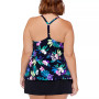 Plus Size Racerback Tankini Top & Swim Skirt, Created for Macy's