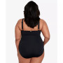 Plus Size Halter-Neck One Piece Swimsuit