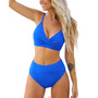 Women's Wrap Bralette & Spliced High Waist Bikini Set