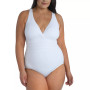 Plus Island Goddess Plus Cross Back Mio Tummy Control Removeable Cups One-Piece Swimsuit