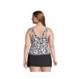 Women's Plus Size Adjustable V-neck Underwire Tankini Swimsuit Top