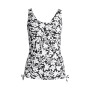 Women's Plus Size Adjustable V-neck Underwire Tankini Swimsuit Top