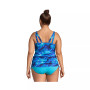 Women's Plus Size Adjustable V-neck Underwire Tankini Swimsuit Top