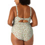 Plus Size Printed Bra-Back One-Piece Swimsuit