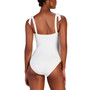 Women's Shirred Square-Neck One Piece Swimsuit