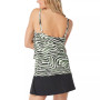 Women's Aura Ruffle Bra-Sized Tiered Tankini Top, Matching Bikini Bottoms & Swim Skirt