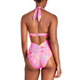 Women's Knot-Front Halter One-Piece Swimsuit