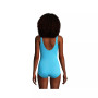 Women's Long Scoop Neck Soft Cup Tugless Sporty One Piece Swimsuit