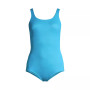 Women's Long Scoop Neck Soft Cup Tugless Sporty One Piece Swimsuit