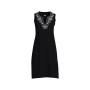 Women's Plus Size Embroidered Cotton Jersey Sleeveless Swim Cover-up Dress