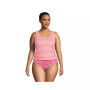 Women's Plus Size Chlorine Resistant V-neck One Piece Fauxkini Swimsuit Faux Tankini Top