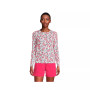 Women's Crew Neck Long Sleeve Rash Guard UPF 50 Sun Protection Modest Swim Tee Print