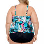 Plus Size Printed Tankini Top & Tummy Control Bottoms, Created for Macy's