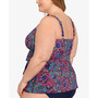 Plus Size Tummy-Control Tiered Fauxkini, Created For Macy's