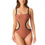 Women's Snakeskin-Print Cut-Out Monokini