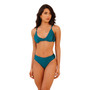 Capri Bikini Set - Underwire Top - Scrunch Bottom - Teal Blue