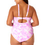 Salt + Cove Juniors' Plus Size Tie-Dyed One-Piece Keyhole Swimsuit, Created for Macy's