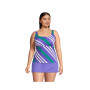 Women's Plus Size   Square Neck Underwire Tankini Swimsuit Top Adjustable Straps