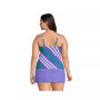 Women's Plus Size   Square Neck Underwire Tankini Swimsuit Top Adjustable Straps