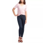 Juniors's V-Neck Twist-Front Short-Sleeve Top