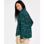 Juniors' Plaid Button-Down Top