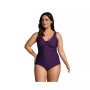 Women's Plus Size DDD-Cup SlenderSuit Grecian Tummy Control Chlorine Resistant One Piece Swimsuit