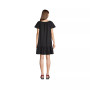 Women's Cotton Jersey Off the Shoulder Ruffle Hem Swim Cover-up Dress