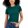 Juniors' Ribbed Seamless Crewneck Top