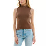 Juniors' Seamless Mock-Turtleneck Top