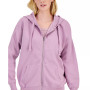 Juniors' Oversized Long-Sleeve Zip-Up Hoodie