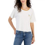 Juniors' Graphic Ringer Short-Sleeve T-Shirt
