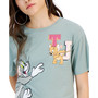 Juniors' Tom and Jerry Graphic Crop T-Shirt