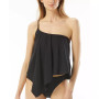Women's Chain-Detail One-Shoulder Tankini