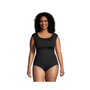 Women's Plus Size Tummy Control Cap Sleeve X-Back One Piece Swimsuit