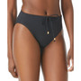 Drawstring High-Waist Bikini Bottoms